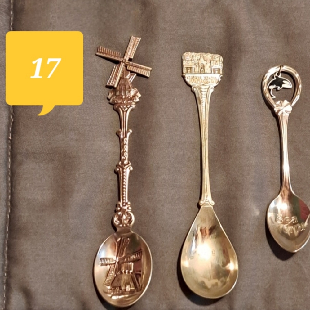 3 Souvenir Spoons